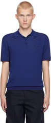 Marni Blue Logo Polo In 00b59 Bluette