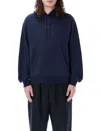 Marni Long Sleeved Hooded Sweatshirt In Blue