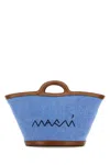 Marni Denim Bucket Bag In Blue