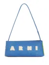 Marni Denim Shoulder Museo Shoulder Bag In Blue