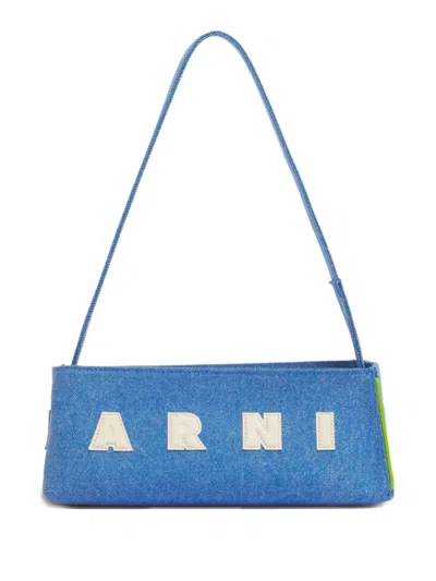 Marni Blue Museo Baguette Bag