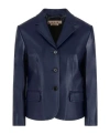 Marni Brushed Wool-blend Felt Blazer In Blue