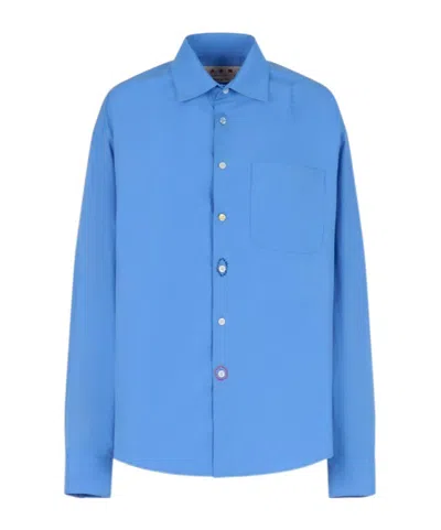 MARNI MARNI COLLARED LONG-SLEEVE SHIRT
