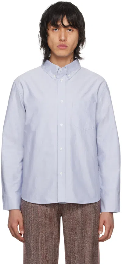 Marni Blue Pocket Shirt In 00b51 Sapphire