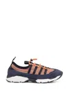 Marni Sneakers Mesh Panels Contrasting Sole Pull Tab In Blue