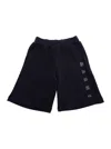 Marni Blue Shorts With Elastic Waist And Logo Lettering On The Front In Cotton Boy In Blu