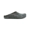 Marni Fussbet Sabot Calf-hair Slippers In Grey