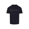 Marni Logo-print T-shirt In Blue