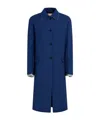 Marni Blue Tropical Wool Trench Coat