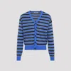 Marni Blue And Black Wool Knitwear In Blue