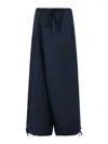 Marni Blue Virgin Wool Trousers In Blue