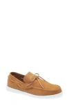 Marni Deconstructed Nubuck Boat Loafers With Leather Laces In Brown