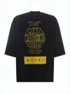 Marni Bold Graphic Print Black Short-sleeve T-shirt With Relaxed Fit In Black