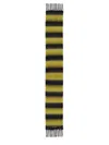 Marni Pink/grey Striped Wool-blend Scarf