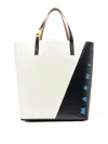Marni Neutral Tribeca Faux-leather Tote Bag In Beige