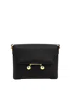 Marni Black Leather Trunkaroo Medium Shoulder Bag In Black