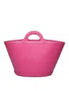 Marni Tropicalia Small Handbag In Fuchsia Leather In Fuchsia