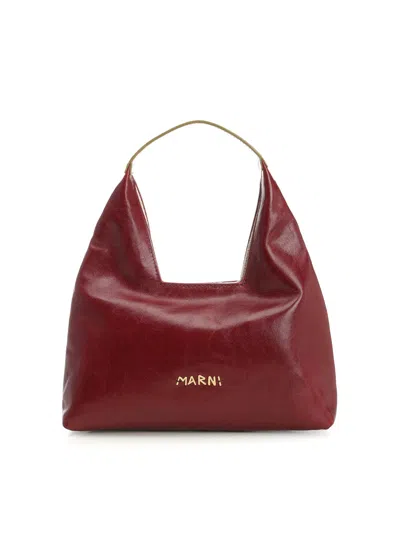 Marni Mini Trapeze Top Handle Shoulder Bag In Pink