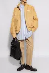 Marni Cotton Gabardine Bomber Jacket In Beige