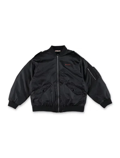 Marni Kids' Bomber Jacket In Black