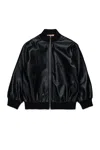 Marni Kids Varsity Bomber Jacket In Black