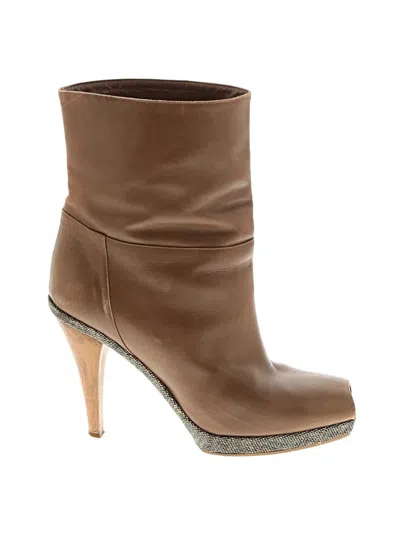 Pre-owned Marni Boots In Brown