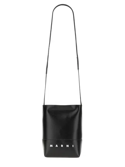 Marni Borsa A Tracolla Con Logo In Black