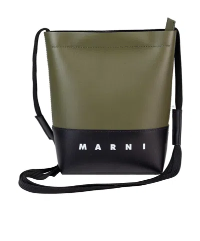 Marni Borsa A Tracolla Con Logo Colorblock In Multi