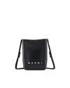 Marni Black Logo Bag In 00n99