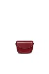 Marni Borsa Smile Bag In Tessuto Spalmato Con Tracolla In Red