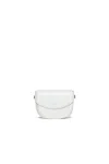 Marni Borsa Smile Bag In Tessuto Spalmato Con Tracolla In White