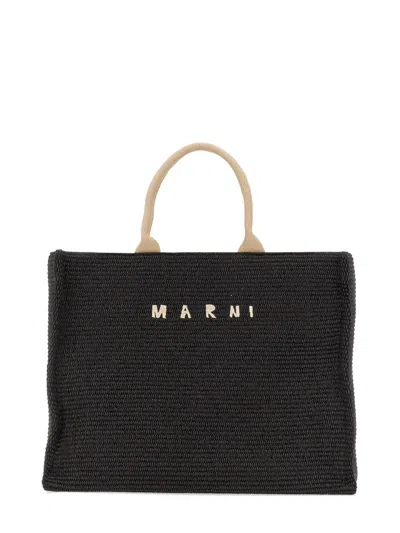 Marni Borsa Tote Large In Rafia