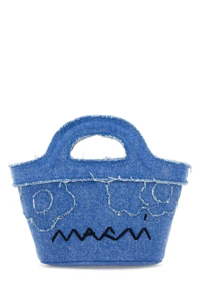 MARNI MARNI DENIM MICRO TROPICALIA HANDBAG