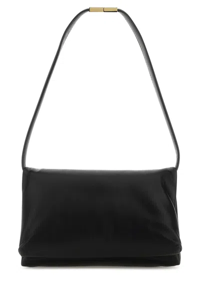 Marni Black Leather Prisma Shoulder Bag