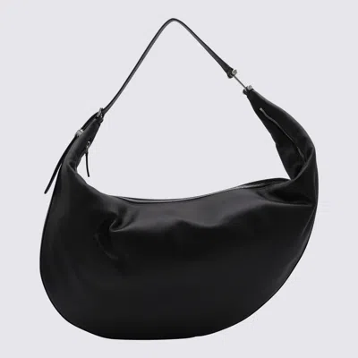 MARNI MARNI BLACK LEATHER HOBO DOT SHOULDER BAG