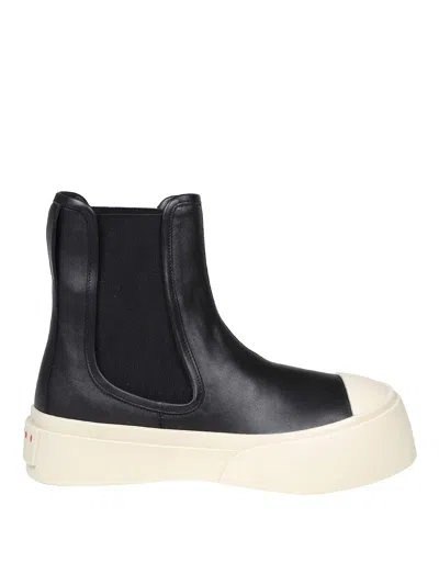 MARNI CHELSEA ANKLE BOOT IN BLACK NAPPA