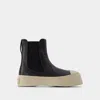 Marni Chelsea Boot Pablo In Black Leather In Black