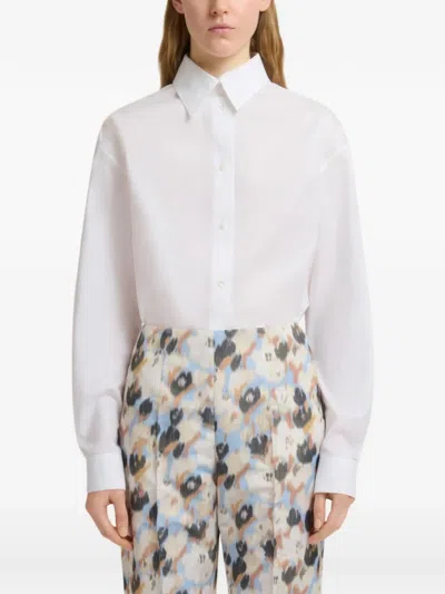 Marni Bouquet Print Tapered Trousers In Multi