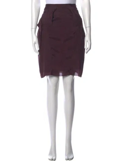 Pre-owned Marni Bow Accents Mini Skirt In Purple