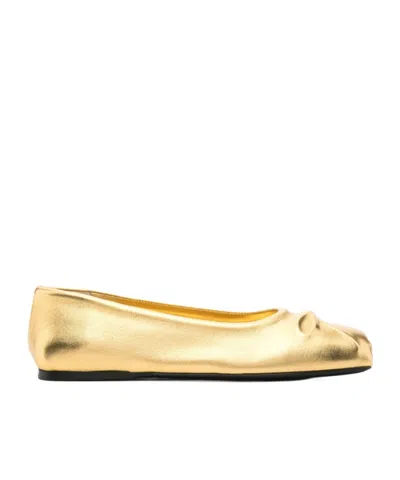 MARNI BOW-DETAIL BALLET FLATS