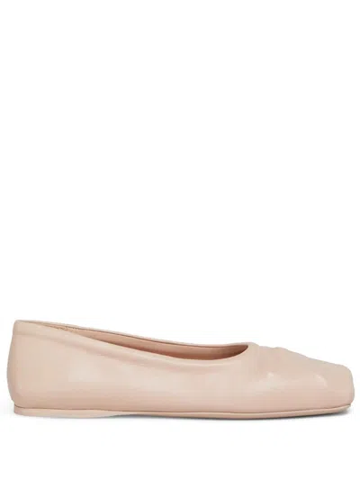 Marni Bow-detail Ballerina Shoes In Pink