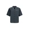 Marni Grey Graphite Solid Shirt In Blue