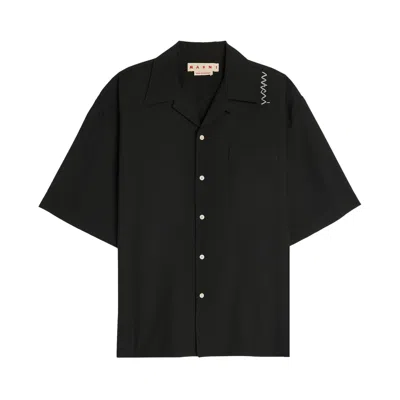 Pre-owned Marni Bowling Shirt 'black' | Men's Size 48