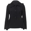 Marni Box Dart Short Trench Coat In Black