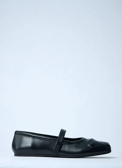 Marni Box Motif Mary Jane Shoes In Black