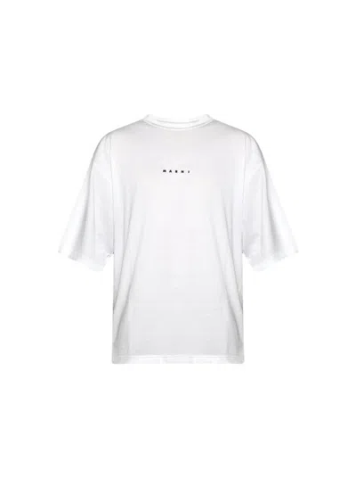 MARNI MARNI BOXY FIT WHITE TEE