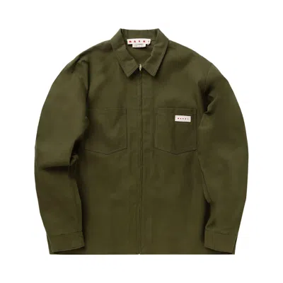 Pre-owned Marni Boxy Shirt 'leaf Green' | Men's Size 44