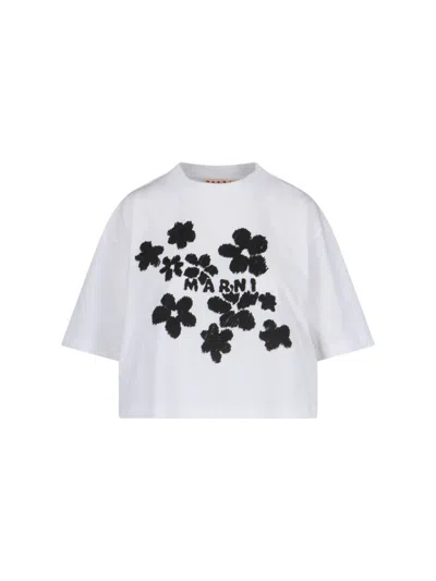MARNI MARNI BOXY T-SHIRT – WHITE