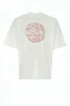 Marni Boxy White Cotton T-shirt With Bold Graphic Print In White