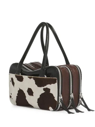 Marni Boxyne Cow-print Leather Tote Bag In Animal Print
